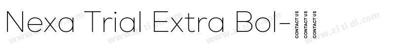 Nexa Trial Extra Bol字体转换